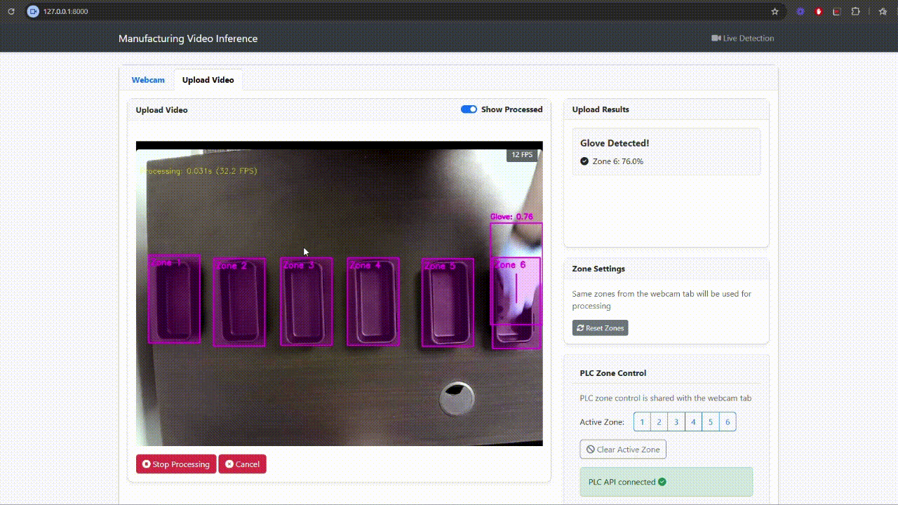 Real-Time Glove Detection and QC System for Manufacturing